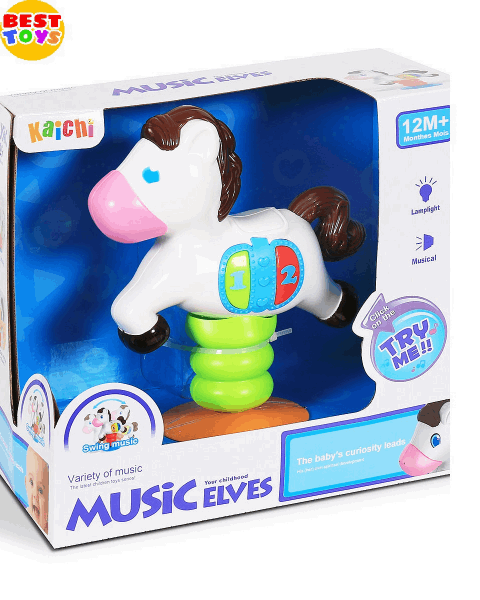 BestToys Light and sound toys Rocking musical horse with light | Music elves pony